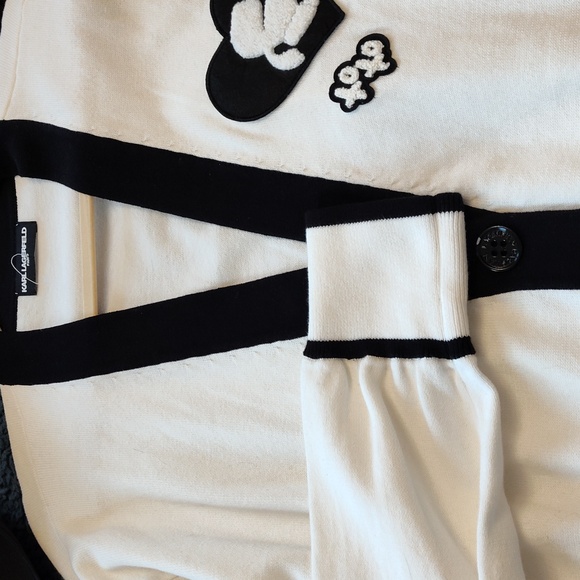 KL Paris, Cardigan, Karl Motif Applique. Oversized. Large. - Picture 5 of 6